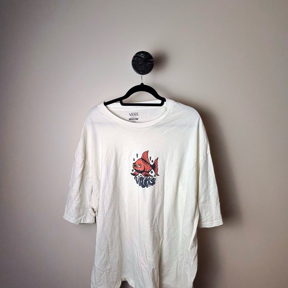 Vans Other - Vans White Tee with Red Graphic